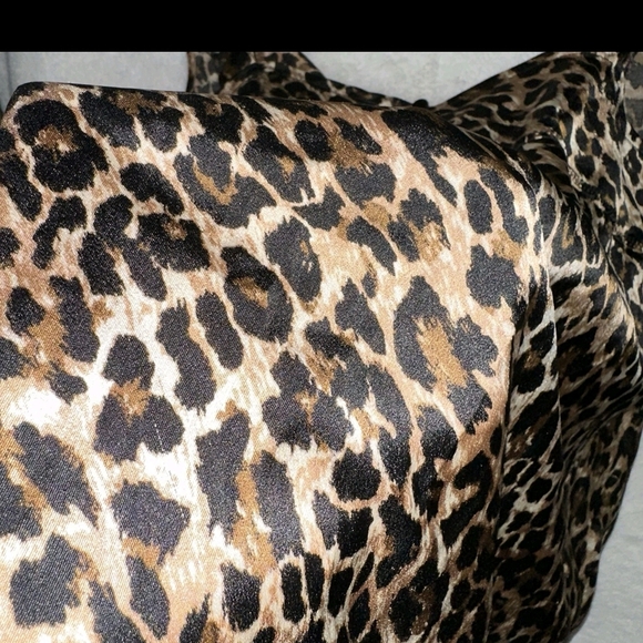 Vintage Victoria's Secret Leopard Print Satin Chemise Slip Dress Y2K Lingerie - Picture 7 of 10